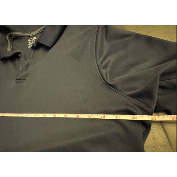 Men's Champion Duo Dry Navy Collared Performance Polo - Sz XL - Picture 5 of 9